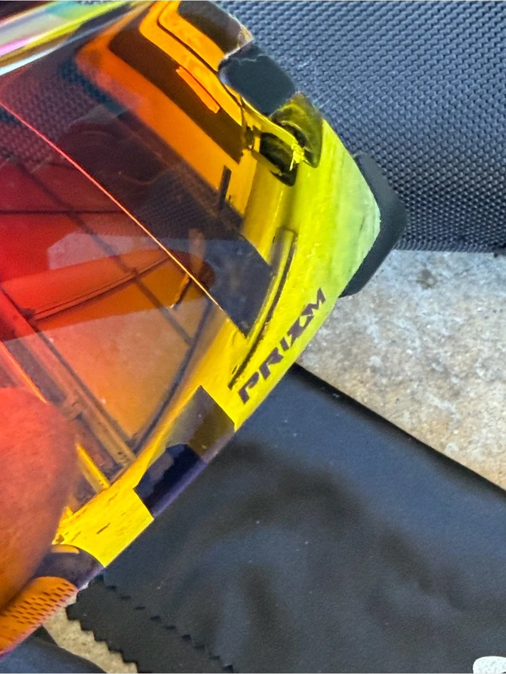 Oakley Kato Sunglasses Red Fire Iridium Prizm Polarized Lens Red Frame